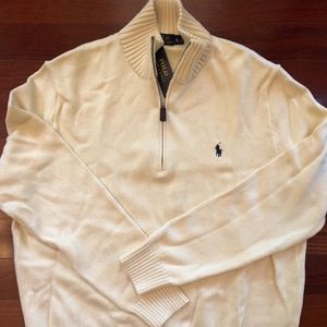 Ralph Lauren Polo Half Zip Long Sleeve Sweater